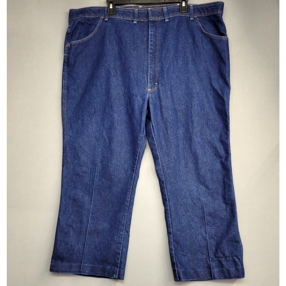 Comfort Action Sport Jeans Mens 48 Blue Denim‎ Dark Wash Pockets -HEMMED